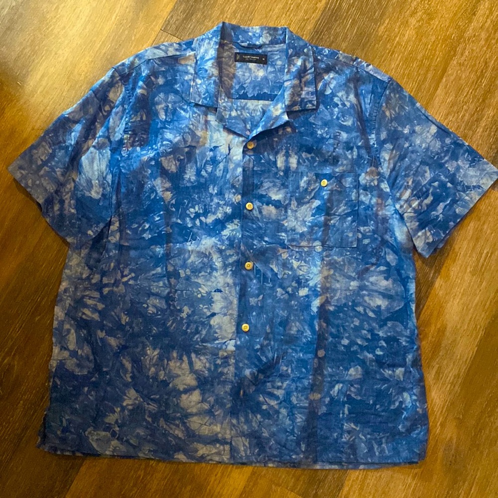 Lucky Brand Tye Dye button down men’s shirt-XL